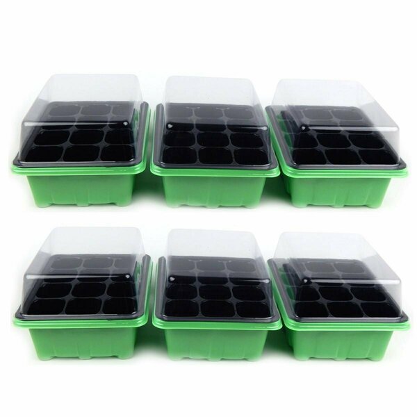 Pipers Pit Germination Tray and Dome 12 Plant, 6PK PI3333124